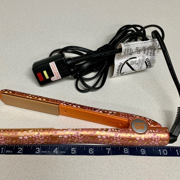 1” ULTRA CHI ORANGE FLAT /STYLING HOT IRON EUC WNB - Picture 4 of 16